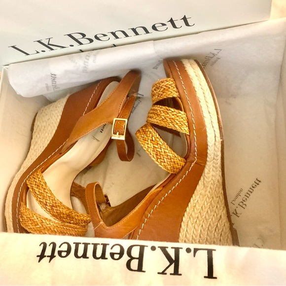 ❌❌❌SOLD❌❌❌ L.K.Bennett Leather Espadrilles SZ 9 🔥🔥🔥 - Picture 8 of 16